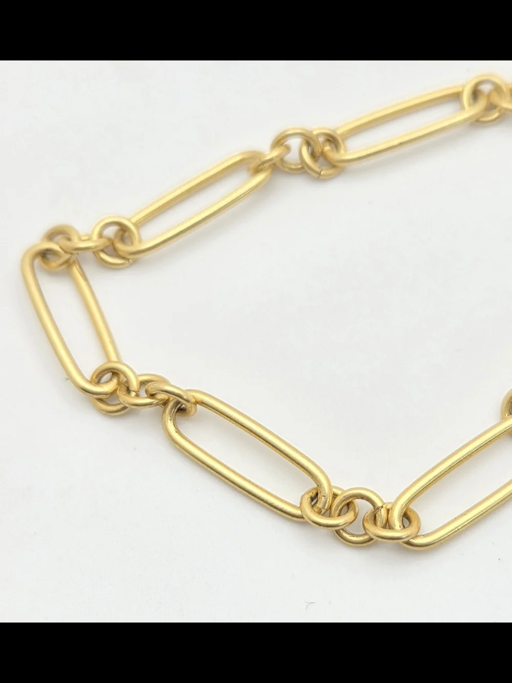 Madewell 18" Gold Tone Mixed Oval & Curb Chain Link Necklace - Picture 13 of 16